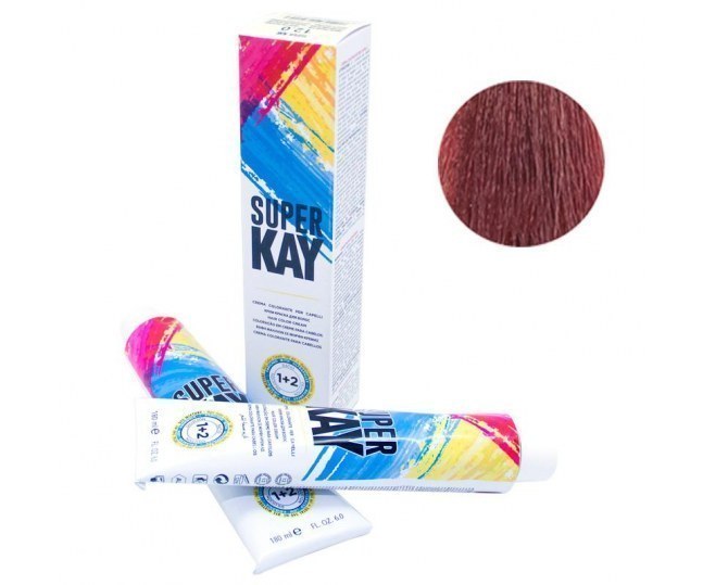 6.6 крем краска super kay - dark red blond - темно красный блондин 180 мл.