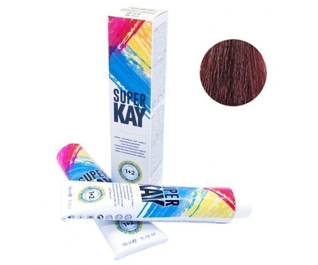 5.6 крем краска super kay - light red brown - светло коричневый 180 мл.