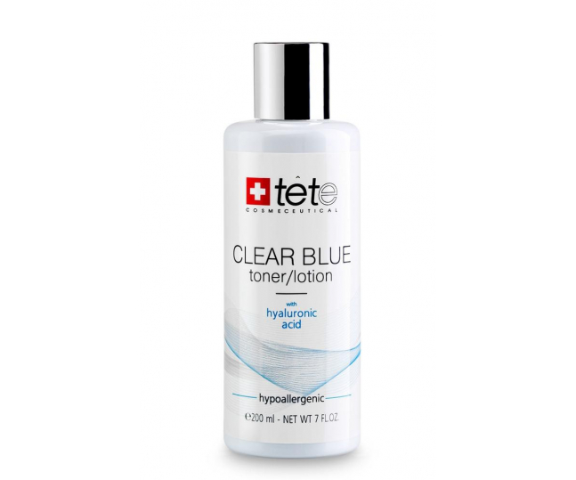 TETe Cosmeceutical Clear Blue Toner/Lotion with Hyaluronic Acid Тоник/лосьон с гиалуроновой кислотой 200мл