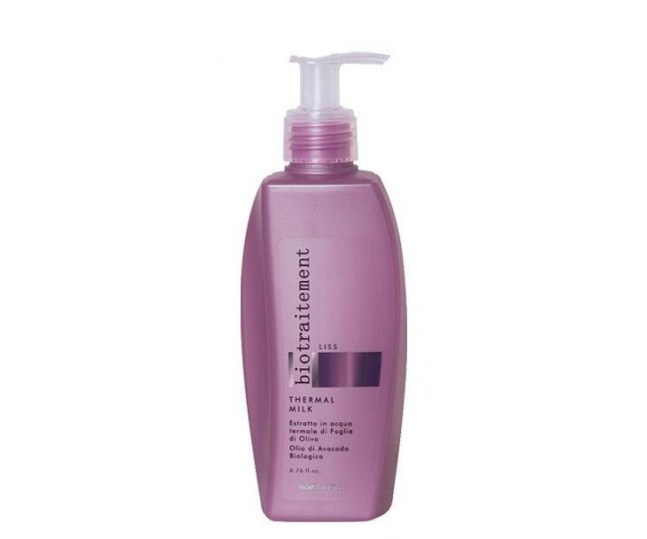 BRELIL Bio Traitement Liss Thermal Milk Молочко для волос восстанавливающее, разглаживающее 200мл