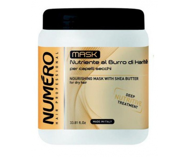 NUMERO Питательная маска с маслом карите для сухих волос 1000мл