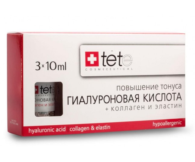 TETe Cosmeceutical Hyaluronic acid + Collagen and Elastin Гиалуроновая кислота + Коллаген и эластин 30мл