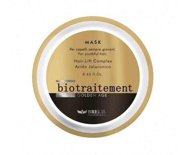 BRELIL Bio Traitement Golden Age Nutrition Bath Питающая маска для сухих обезвоженных волос, помогающая бороться с их истончением и ломкостью 1000 мл