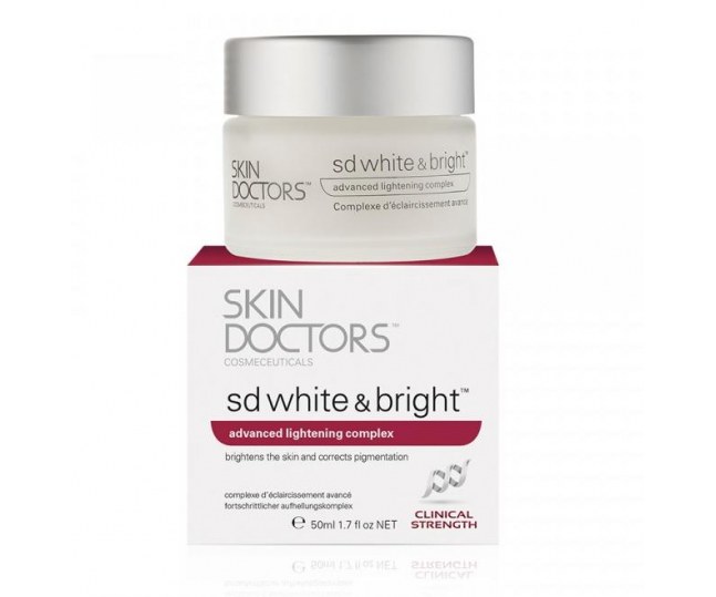 SD Skin Doctors White & Bright, Отбеливающий крем для лица и тела 50 мл