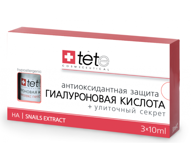 TETe Cosmeceutical Hyaluronic Acid + Snail Extract Гиалуроновая кислота + Улиточный секрет 30мл