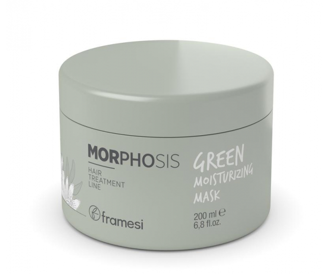 Framesi MORPHOSIS GREEN MOISTURIZING MASK Маска натуральная увлажняющая для волос 200мл