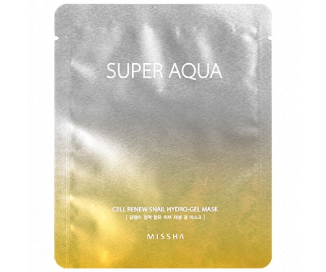 Super Aqua Cell Renew Snail Hydro Gel Mask Регенерирующая  маска для лица 28г