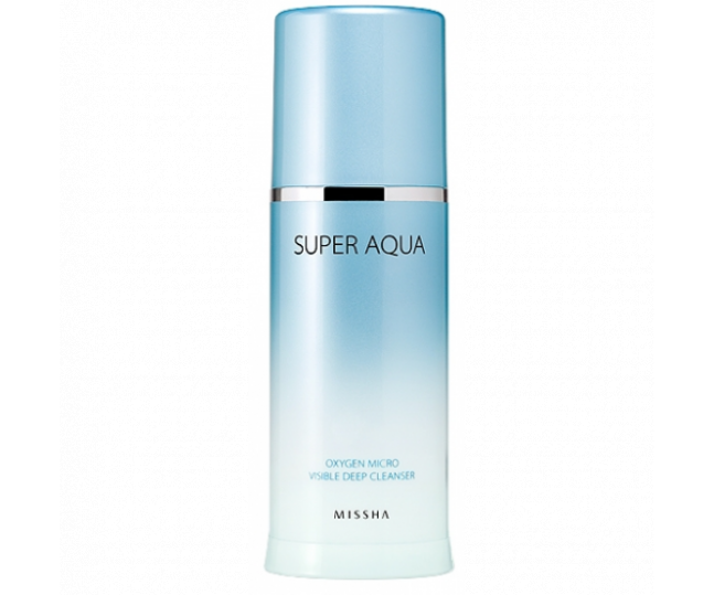 Super Aqua Oxygen Micro Visible Deep Cleanser Очищающая кислородная пенка для лица 120мл