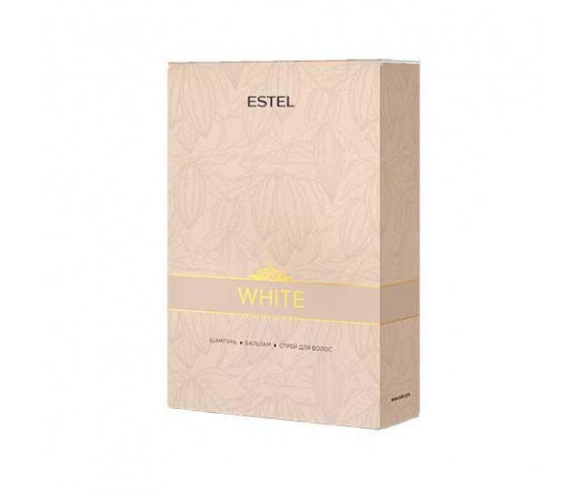 Chocolatier Набор ESTEL CHOCOLATIER White Chocolate Bar (белый шампунь + белый бальзам + белый спрей)