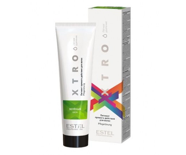 Пигмент прямого действия для волос ESTEL XTRO WHITE Зелёный, 100 мл