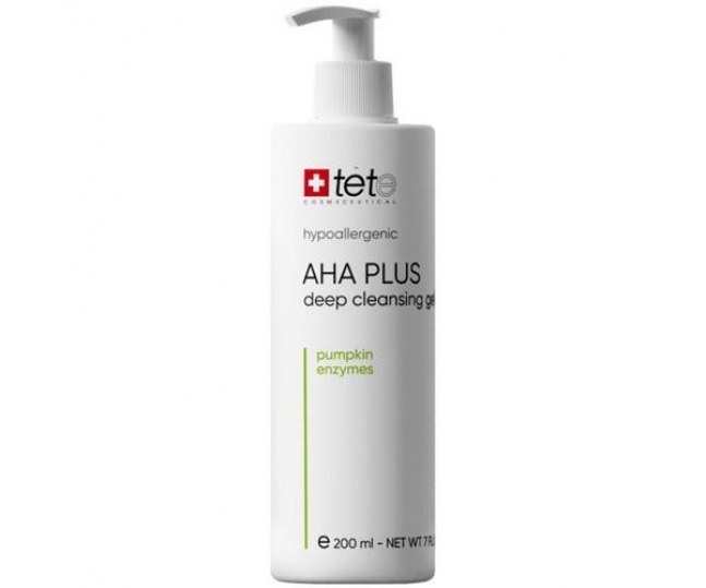 AHA Plus Deep Cleansing Gel гель для глубокого очищения с АНА-кислотами и энзимами тыквы 200мл