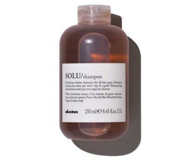 Davines SOLU shampoo Активно освежающий шампунь для глубокого очищения волос 250 мл
