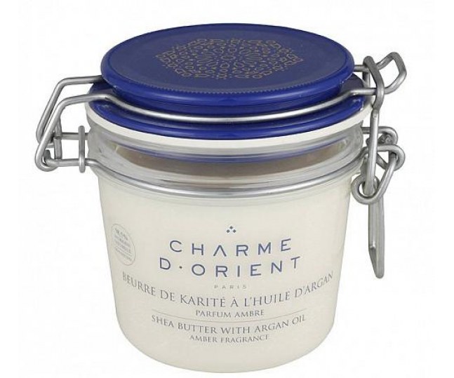 Beurre de Karité à l’huile d’argan parfum Ambre Масло карите с аргановым маслом с ароматом янтаря 200г