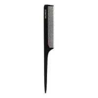 Расческа для волос с длинной ручкой черно-белая двусторонняя Tail Comb Black & White 