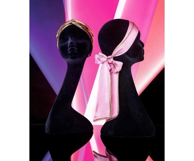 Заколка-шарф розовый Лимитированная коллекция Limited Edition Silk Pastel Pink Hair Scarf SS20
