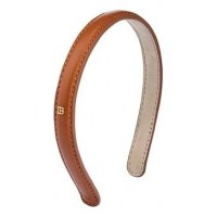 Ободок для волос кожаный бежевый Riviera Headband Cognac размер S