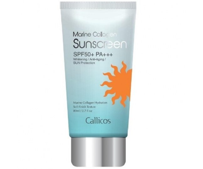 Callicos Крем осветляющий с морским коллагеном с солнцезащитным фактором SPF50+ PA+++